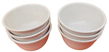 6 bols  Céramique émaillée effet craquelé