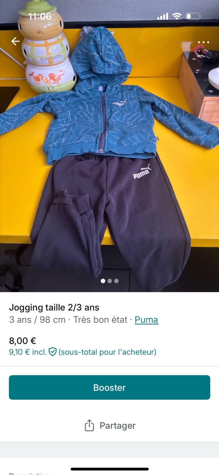Jogging taille 2/3 ans