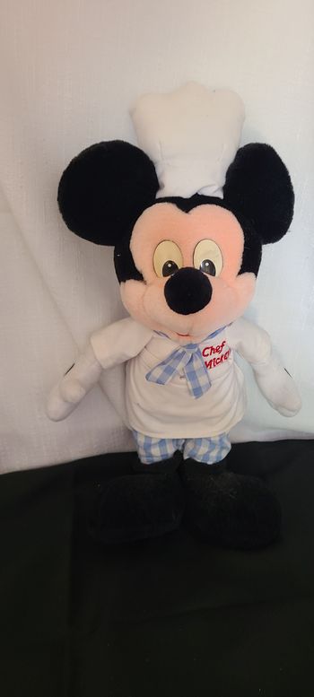Peluche Mickey DISNEY Chef Mickey Vintage Chapeau 40 cm