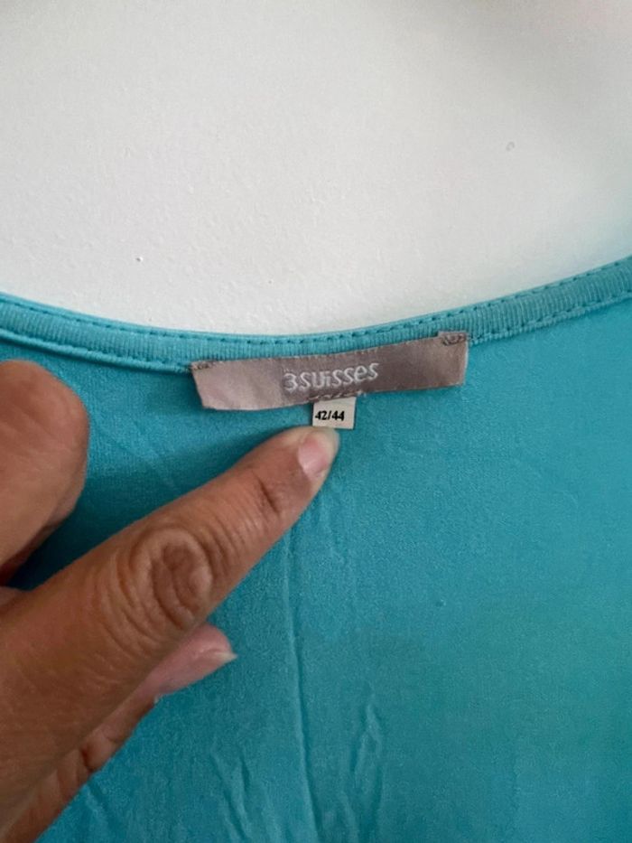 Robe de plage turquoise - robe d’ete 42/44 - photo numéro 2