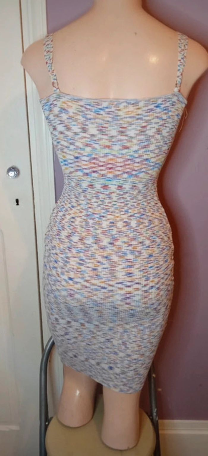 Robe blanc multicolore - Giorgia - Taille S - photo numéro 3