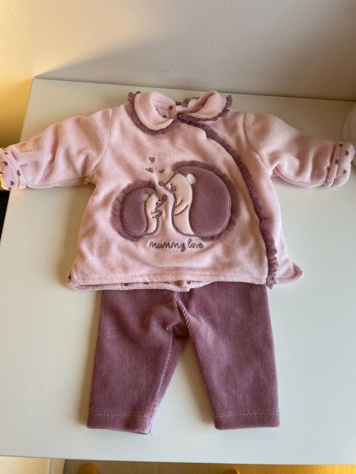 Ensemble velours fille