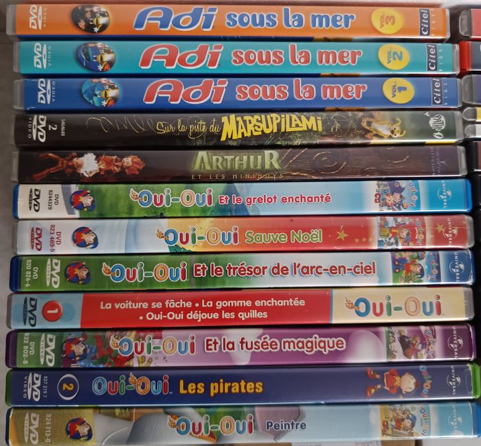 Lot de 25 DVD Complet dessins animées pour les tout petits (oui-oui, Adi etc.) - photo numéro 2