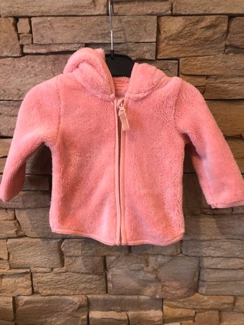 Gilet zippé à capuche chaud et doux 6-9 mois