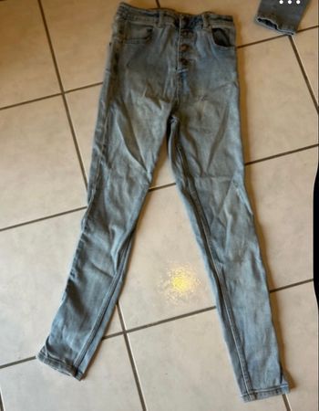 Jean bleu skinny taille s 