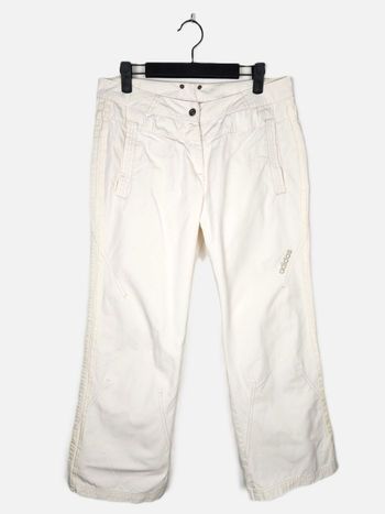 Pantalon décontracté blanc cassé Adidas Taille 40