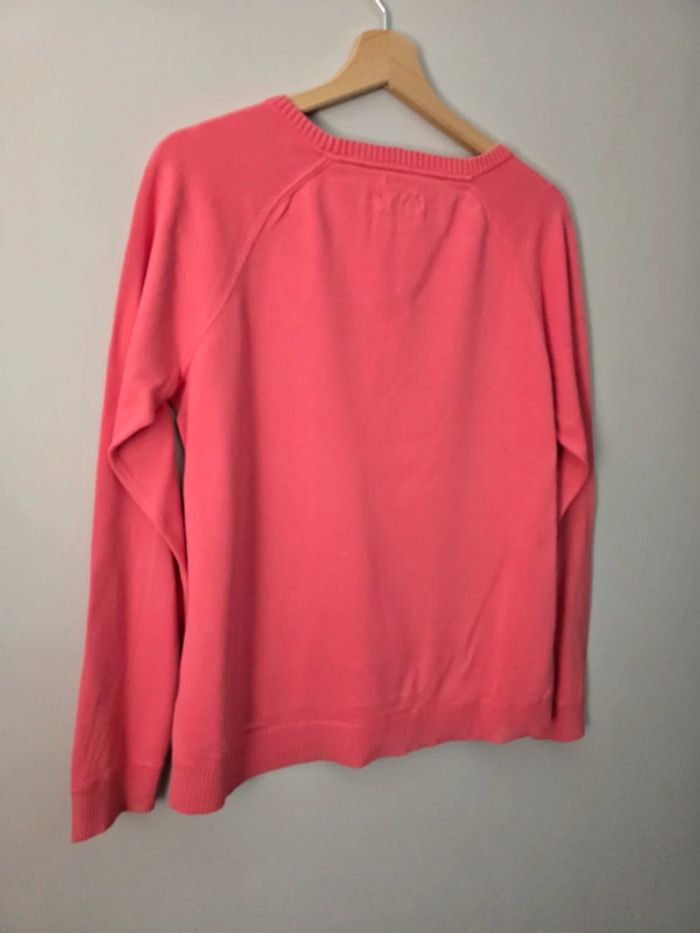 Pull Tommy Hilfiger corail coton pima M / casual chic léger - photo numéro 6
