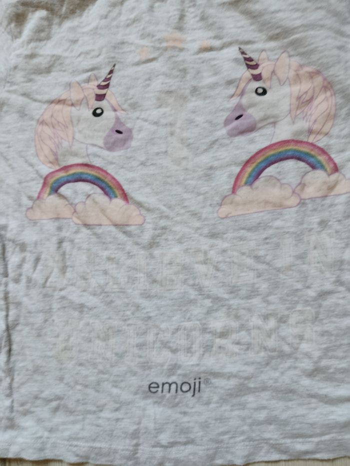 Tee-shirt manches longues marque emoji taille 10 ans - photo numéro 3