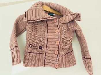 Gilet épais Sergent Major rose en 2ans