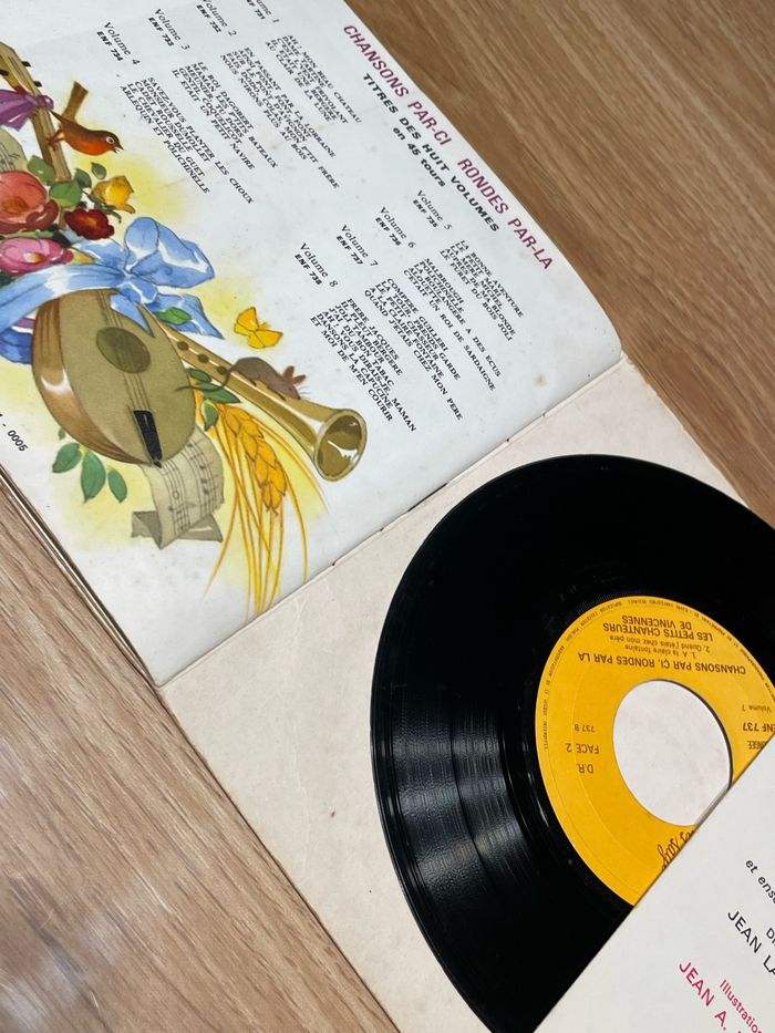 Vinyle 45 tours chansons/rondes - photo numéro 5