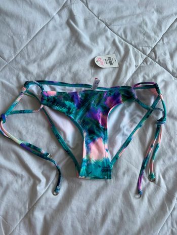 Bas de maillot de bain bikini multicolore motif feuillage Ardene taille XS/34 neuf