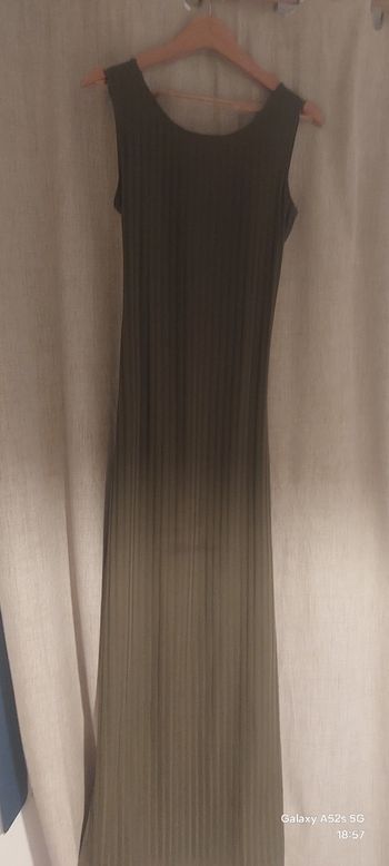 Robe longue kaki
