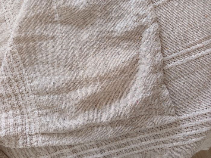 Couvre lit tissé beige crème 250 X 230 cm - photo numéro 3