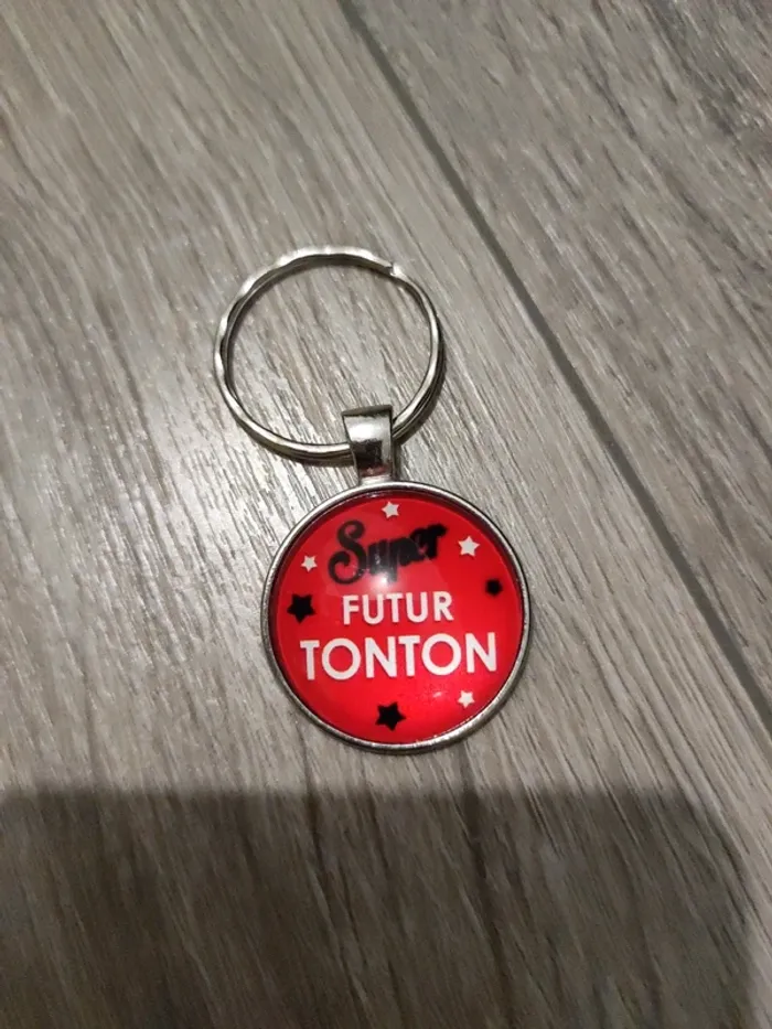 Porte clef futur tonton - photo numéro 2