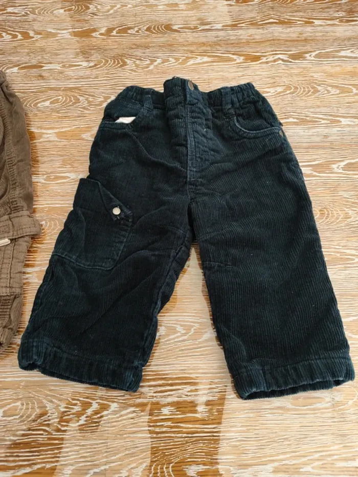 🍁 2 pantalons velours 12 mois 🍁 - photo numéro 3