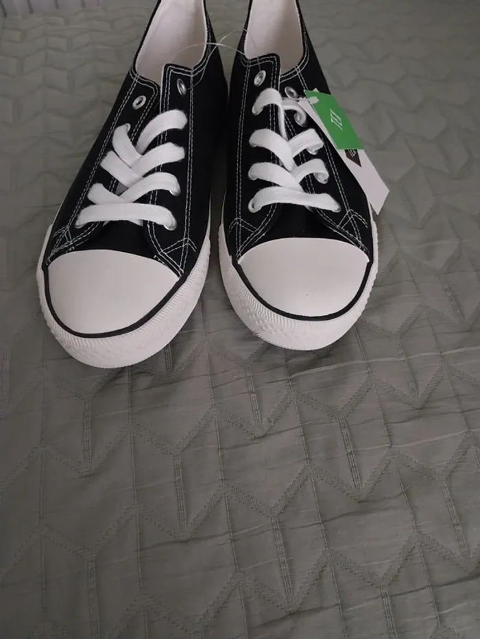 Chaussure en toile noire T39 - photo numéro 7
