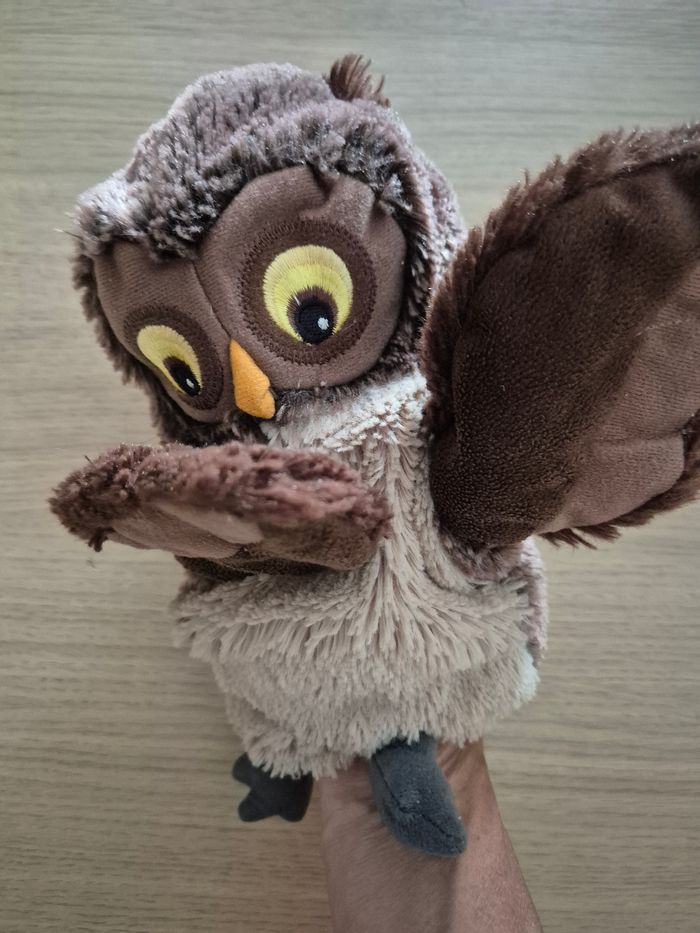 Doudou marionnette Hibou - photo numéro 4
