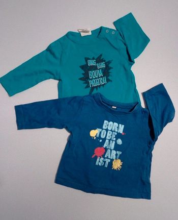Lot 2 t-shirts Kiabi 6 mois