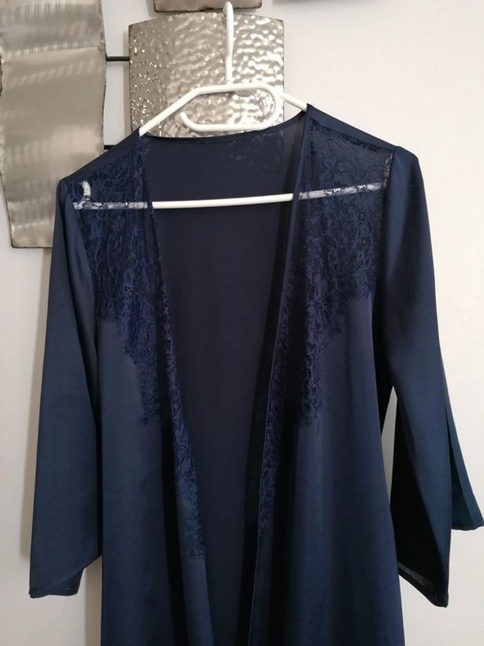 Déshabiller bleu avec dentelle Etam taille S