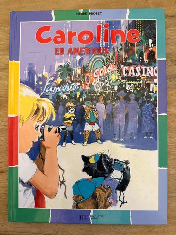 Bords colorés damiers - livre bd album Pierre Probst Caroline en Amérique USA