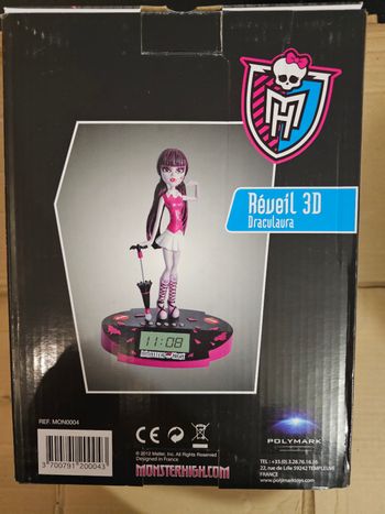 Réveil 3D Monster High "Draculaura" - Neuf et scellé dans sa boîte d'origine