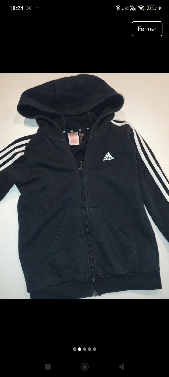 Veste adidas mixte  9 10 ans - photo numéro 2