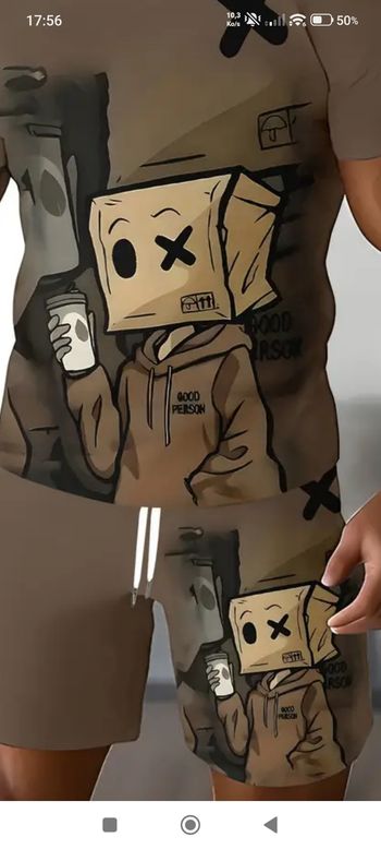 Ensemble Short et Tee-shirt XXL Neuf Jamais Porté Dans Son Emballage 