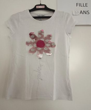 T-shirt mc fleur Okaïdi 10 ans