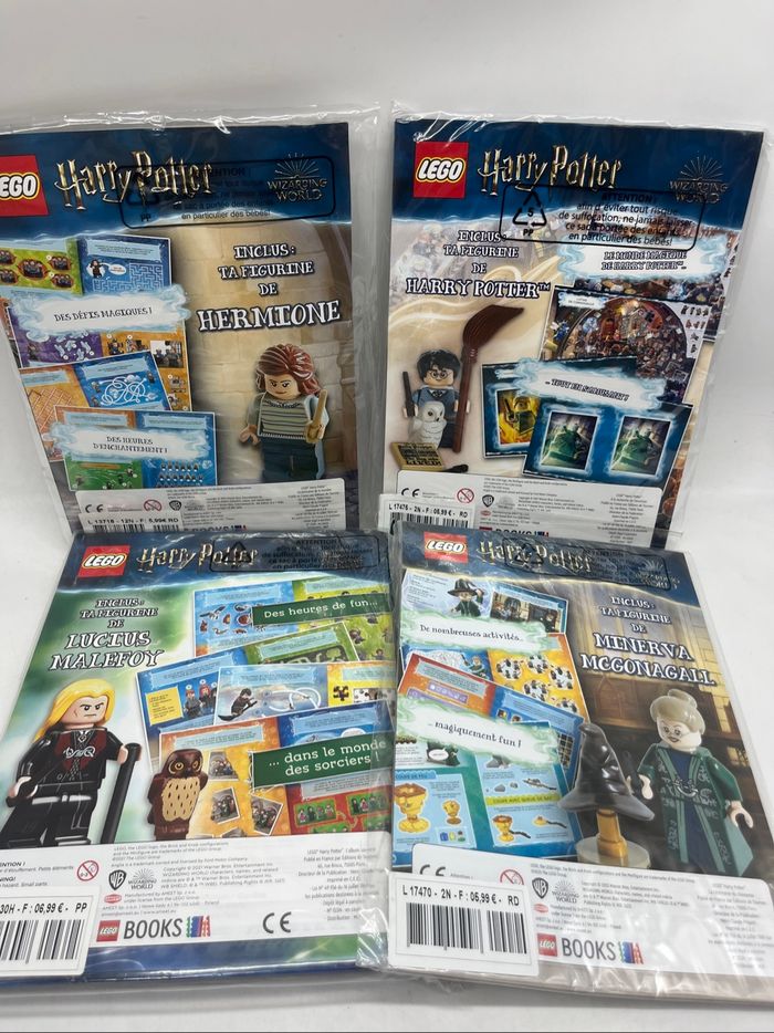 Lot de 4 livres D’activités Magazines Lego Harry Potter Avec leurs figurines Neuf ` - photo numéro 5