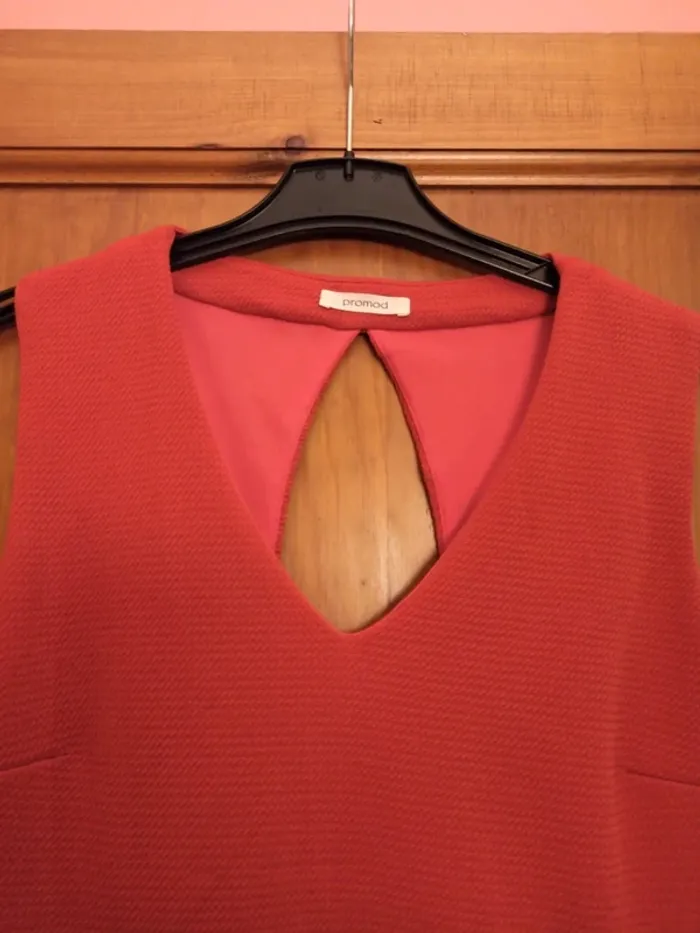 Robe d'hiver orange foncé - photo numéro 2