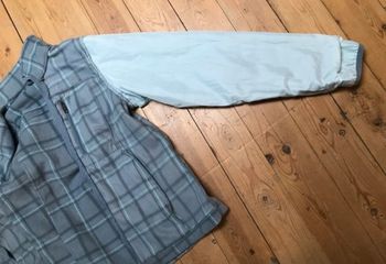 Gilet veste polaire bleu écossais S Décathlon