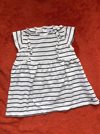 Robe marinière Petit Bateau - 12 mois