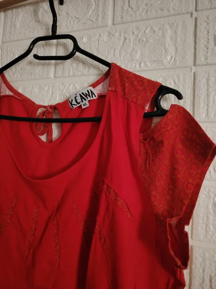 Ensemble 3 pièces femme, jupe, tee-shirt et foulard - photo numéro 5