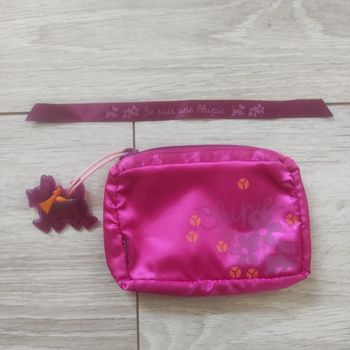 Porte monnaie+ bracelet Chipie rose