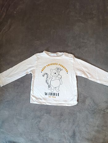 Tee-shirt manches longues - Motif Winnie l'ourson et Tigrou