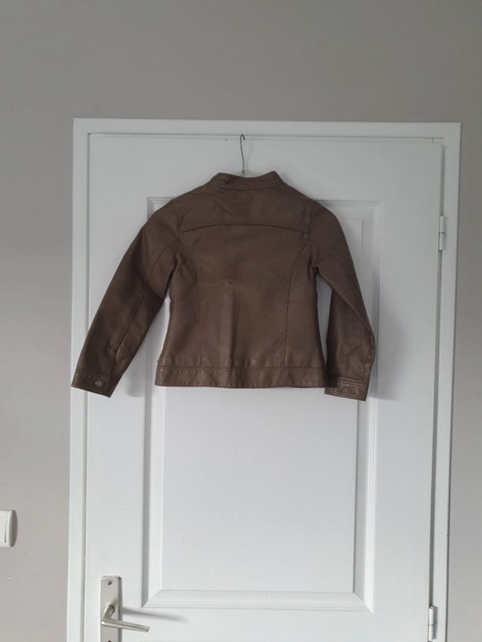 Veste simili cuir fille Okaidi 6 ans LC1 - photo numéro 3