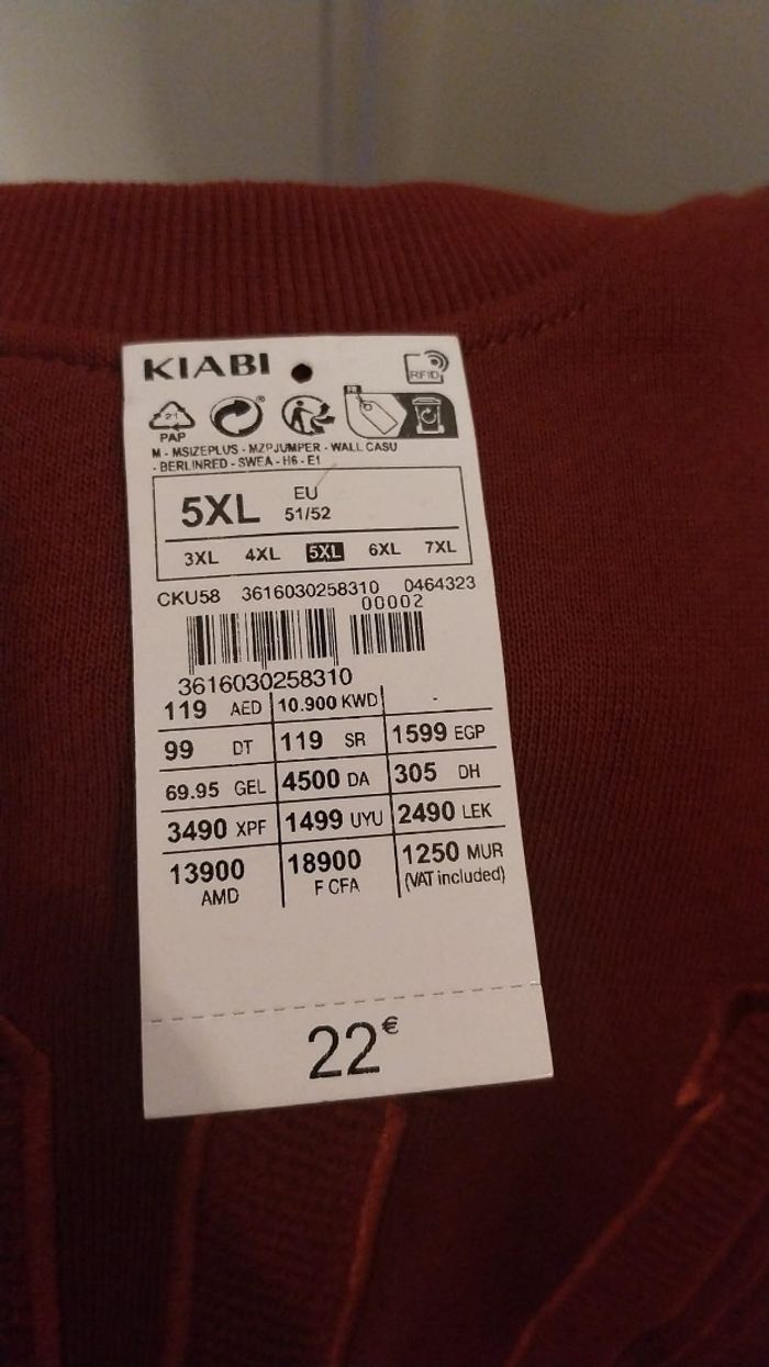 Pull homme T.5XL Kiabi - photo numéro 7