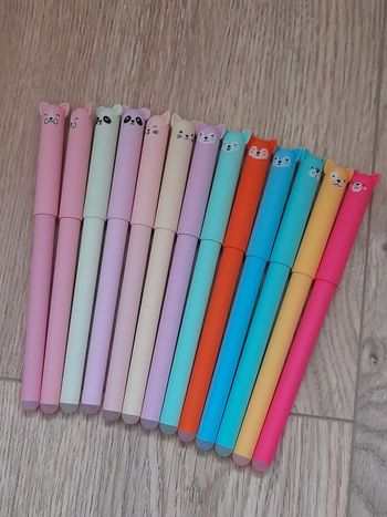 Stylos encre effaçable Chat Chien Renard Panda