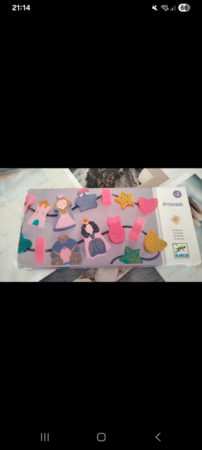 Jeu de perles à enfiler