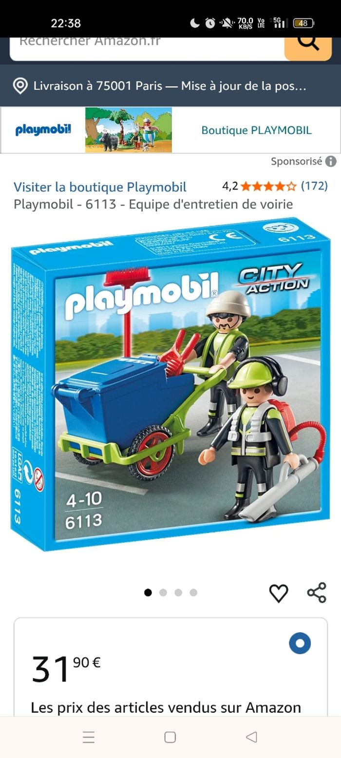 Playmobil Équipe entretien de voirie 6113 - photo numéro 7