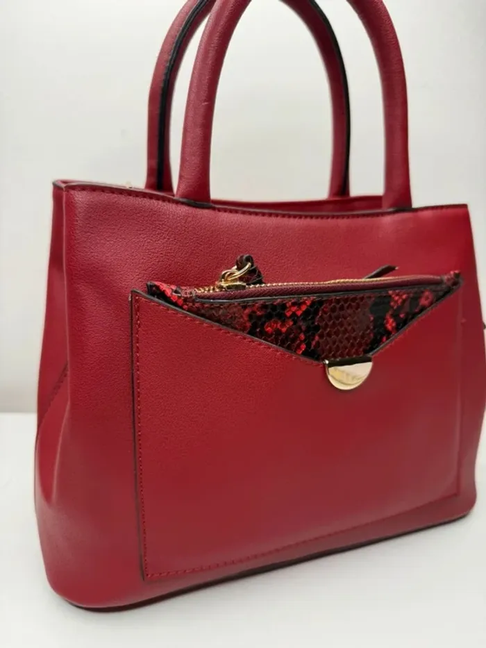 🌹 Magnifique sac à main  / Bandoulière - Bordeaux - rouge / avec petite pochette 🌹 - photo numéro 2