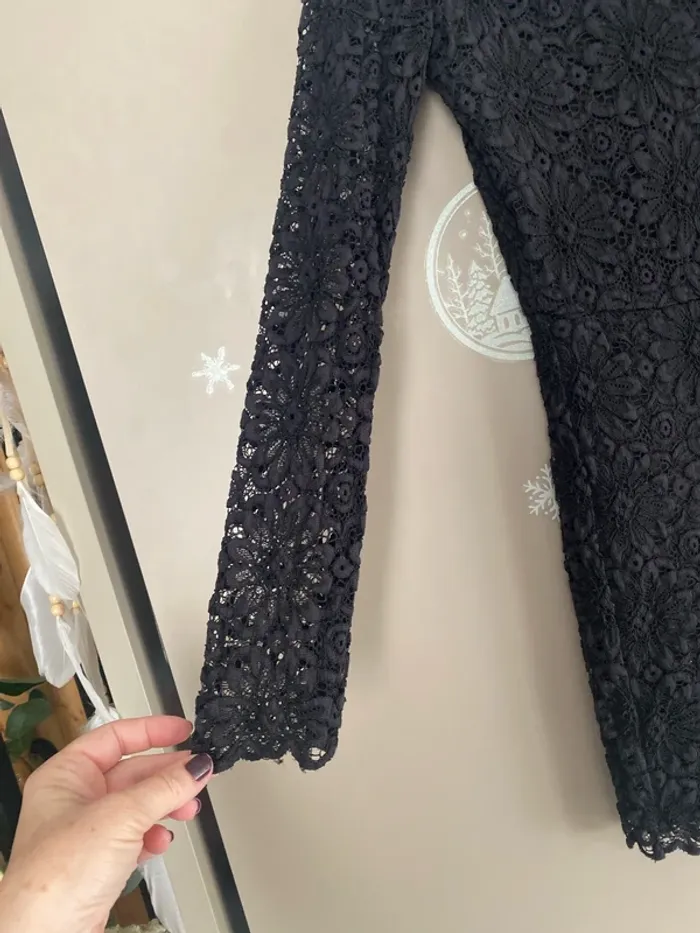 Combishort en dentelle noire - Taille M - photo numéro 2