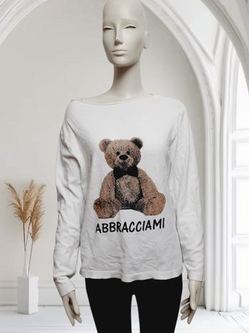 Haut / pull / sweat overseide avec motif ourson pour femme Taille 36 /38