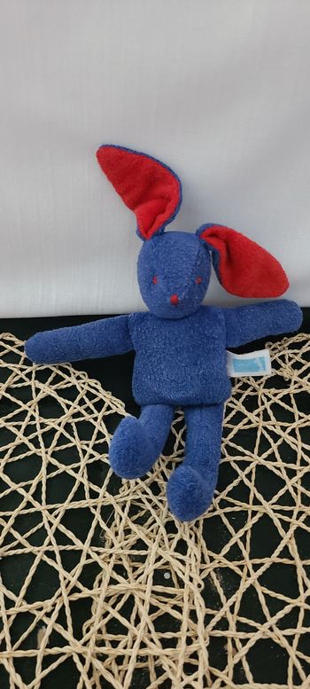 Doudou Lapin bleu Trousselier