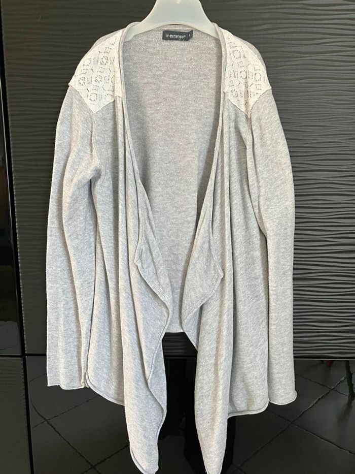 Gilet gris In extenso 8 ans - photo numéro 2