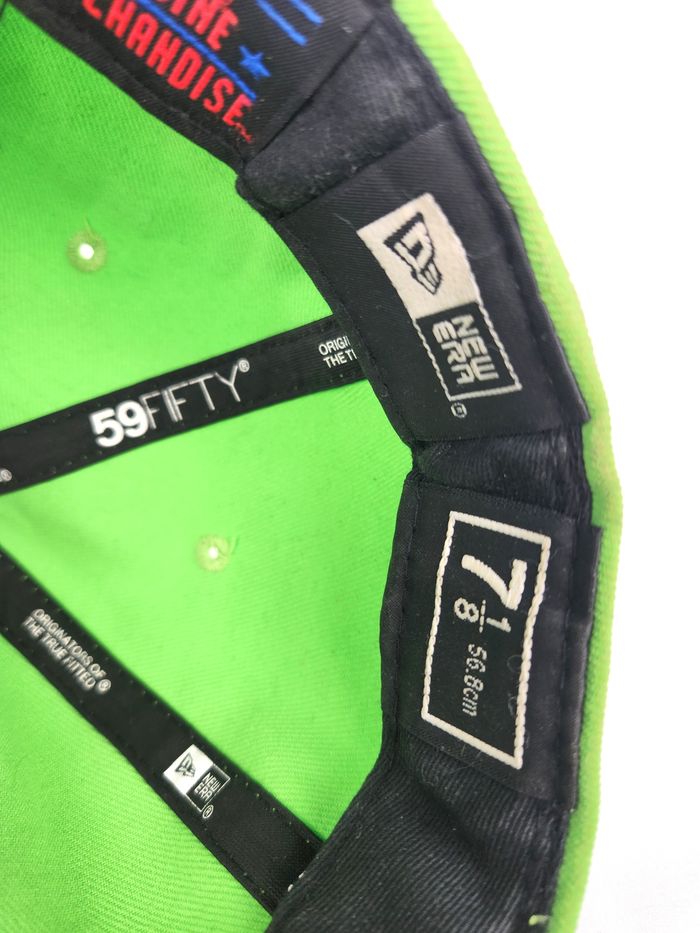 Casquette NY Yankees New Era 59Fifty - Vert Fluo / Taille 7 1/8 (56.8cm) - photo numéro 9