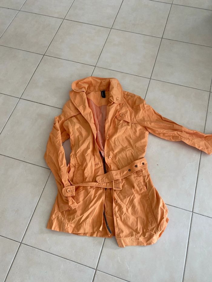 Tranch orange femme taille M