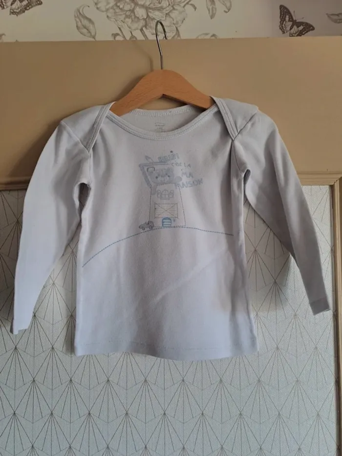 T-shirt garçon 4 ans influx blanc tbe agréable