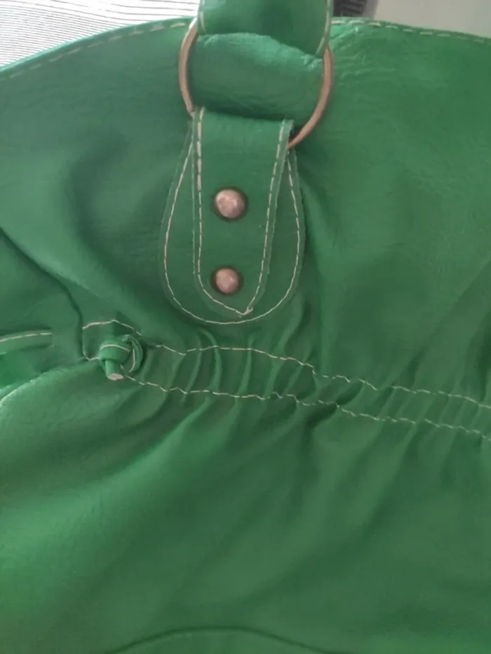 Sac vintage vert - photo numéro 2