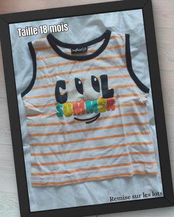 Débardeur rayé 🧸 Taille 18 mois 